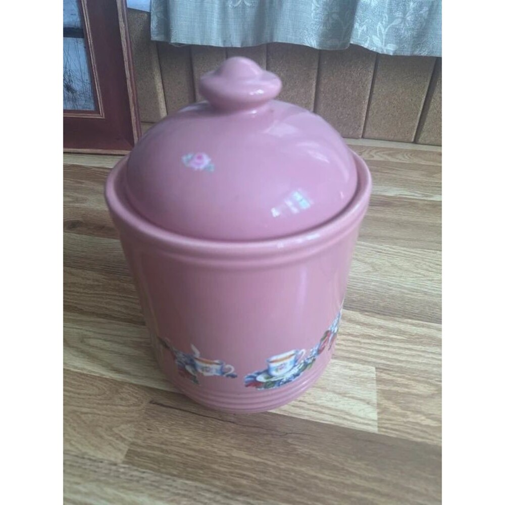 Large pink canister